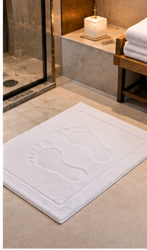 Otel Ayak İzli̇ Havlu 50x70 cm 300 gr Ring İplik %100 Pamuk