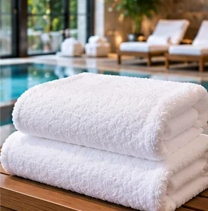 Otel Banyo Havlusu 90x150 cm 650 gr Ring İplik %100 Pamuk
