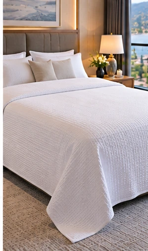 Otel Çi̇ft Ki̇şi̇li̇k Pi̇ke 200x230 cm 270 gr 270 gr/m² %100 Pamuk