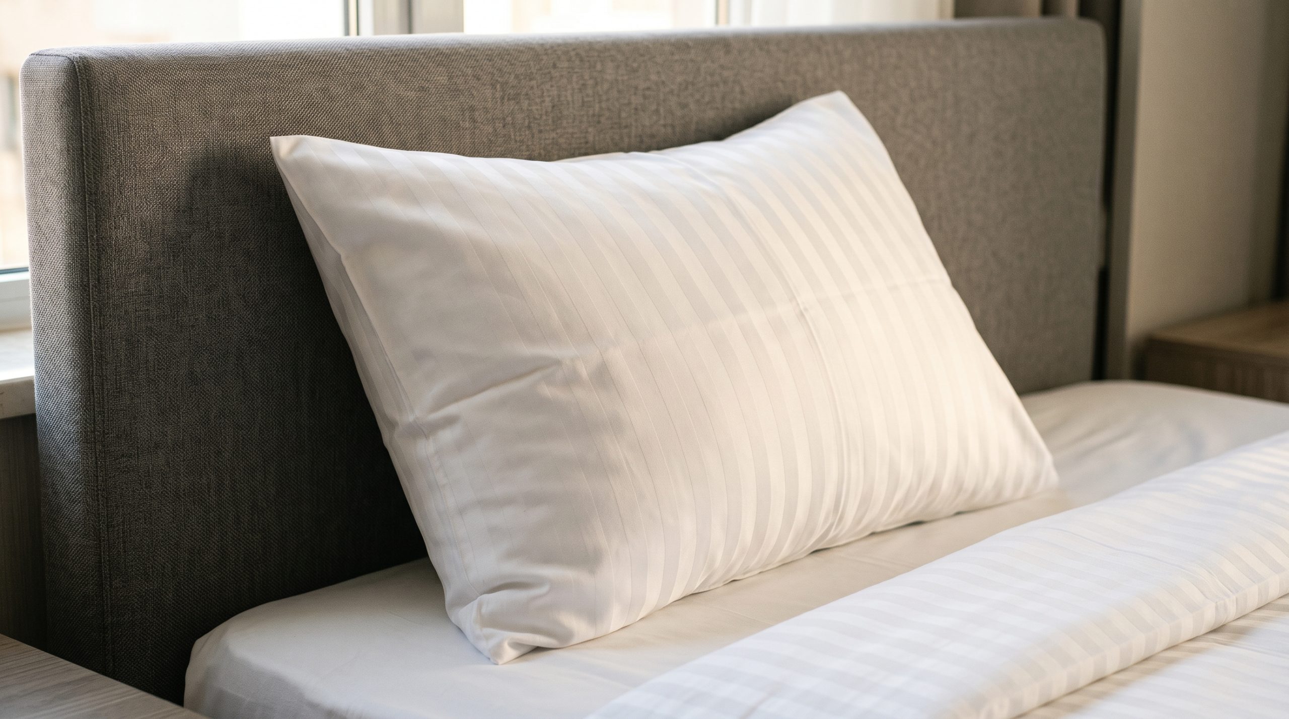 Otel Yastik Kilifi 50x70 cm 83 Tel Çizgili Pamuk-Polyester